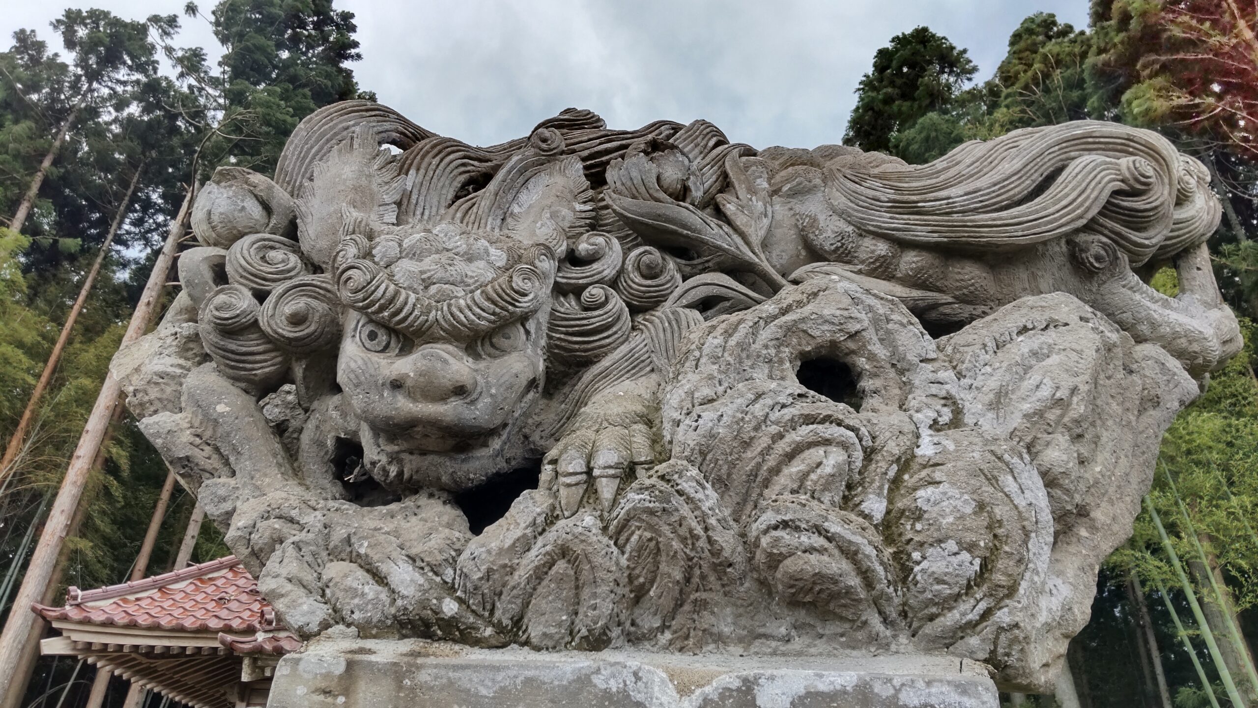 村社鹿島神社　飛翔獅子