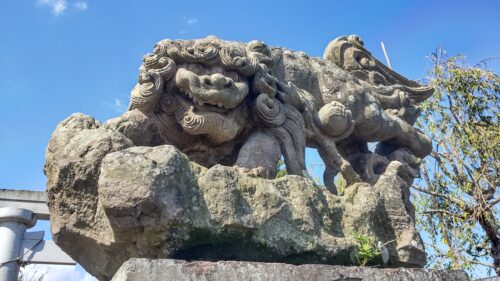 川田神社の狛犬